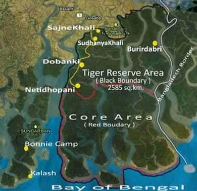 sundarban map